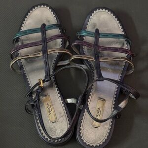 Prada Women's Multicolor Strappy Sandals